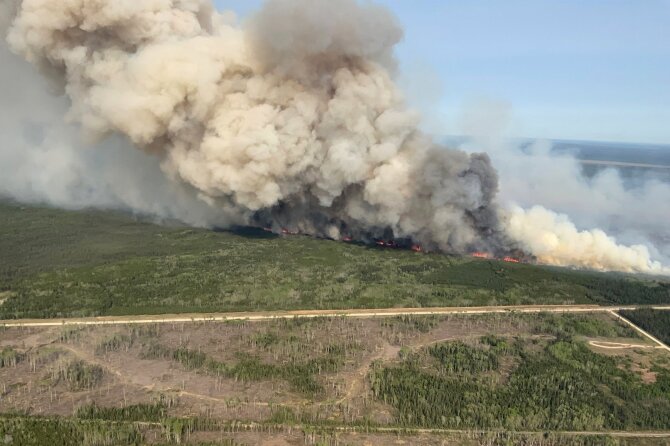 Gaisrai Manitoboje, Kanada / Reuters