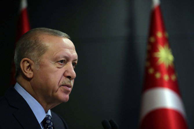 „Scanpix“ nuotr./Turkijos prezidentas Recepas Tayyipas Erdoganas