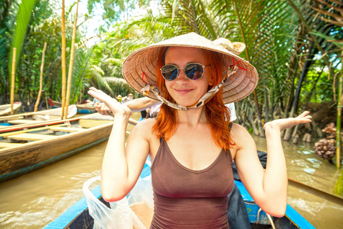 Shutterstock nuotr./Turistė Vietname