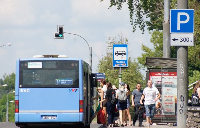 A.Primost/15min nuotr./Viešasis transportas Vilniuje