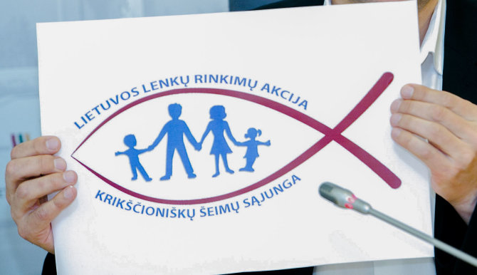 Irmanto Gelūno / 15min nuotr./Lietuvos lenkų rinkimų akcija-krikščioniškų šeimų sąjunga