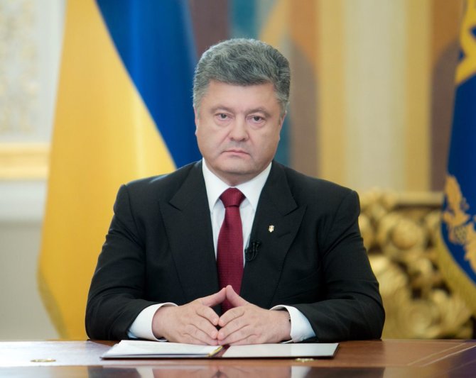 AFP/„Scanpix“ nuotr./Ukrainos prezidentas Petro Porošenka