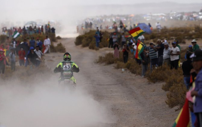 „Scanpix“ nuotr./Penktas Dakaro ralio etapas: lenktynininkai finišavo Bolivijoje