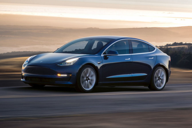 AFP/„Scanpix“ nuotr./„Tesla Model 3“