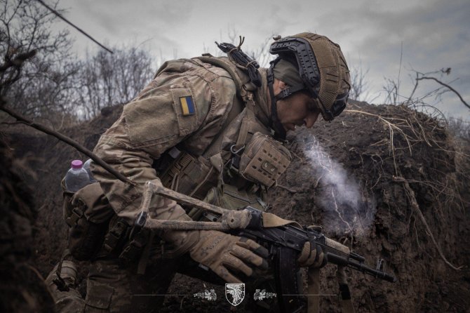 Ukrainos ginkluotųjų pajėgų generalinis štabas/ „Telegram“/Ukrainos karys