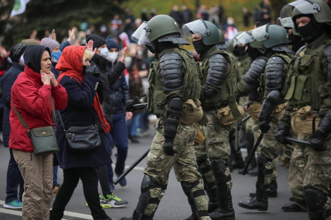 „Reuters“/„Scanpix“ nuotr./Protestas Baltarusijoje