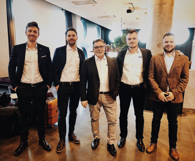 „CUJO Al“ nuotr./„CUJO Al“ verslo vystymo komanda su CEO Einaru von Gravrocku (antras iš dešinės)
