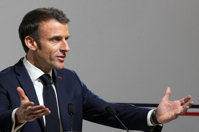 „Reuters“/„Scanpix“/Prancūzijos prezidentas Emmanuelis Macronas