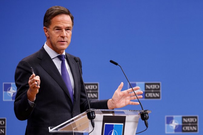 NATO vadovas Markas Rutte / Johanna Geron / REUTERS