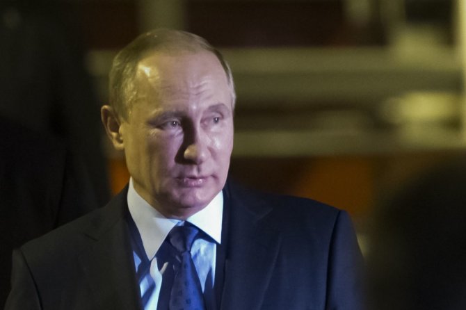 „Scanpix“/AP nuotr./Putinas atvyko į G-20 viršūnių susitikimą Hamburge
