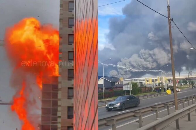 Stopkadras/Dronas atakavo Maskvos naftos perdirbimo gamyklą