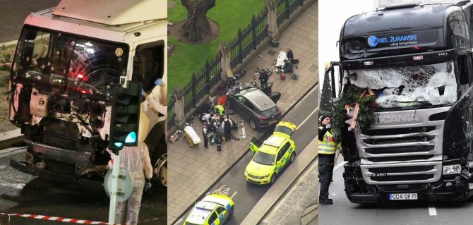 „Scanpix“ nuotr./Teroro aktai Nicoje, Londone ir Berlyne
