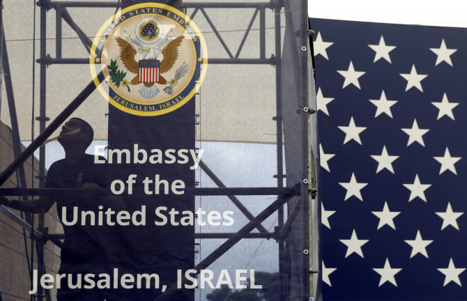 „Reuters“/„Scanpix“ nuotr./Jeruzalėje atidaryta JAV ambasada