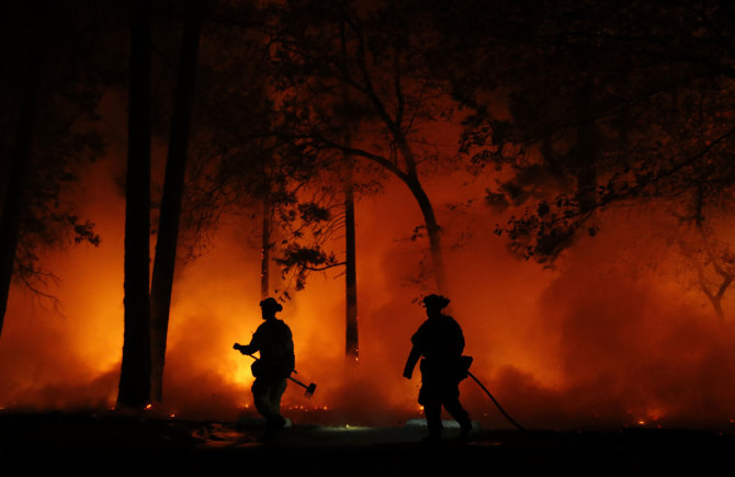 „Scanpix“/AP nuotr./Miško gaisras 