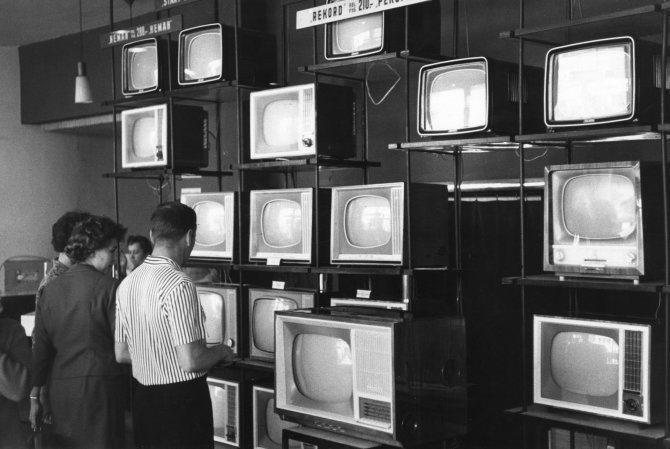 „Scanpix“ nuotr./Televizorių parduotuvė Rygoje (1966 m.)