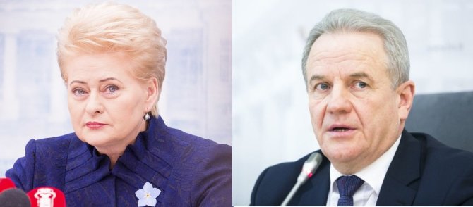 15min nuotr./Dalia Grybauskaitė ir Kęstutis Trečiokas