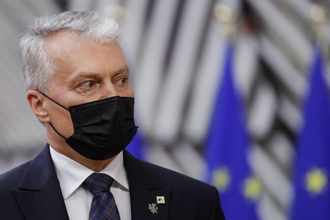 AFP/„Scanpix“ nuotr./Gitanas Nausėda atvyko į Europos Vadovų Tarybą