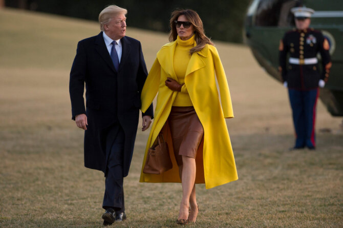 AFP/„Scanpix“ nuotr./Donaldas Trumpas ir Melania Trump