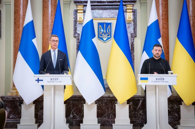 V.Zelenskio „Telegram“ nuotr./Alexanderas Stubbas ir Volodymyras Zelenskis