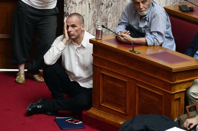 AFP/„Scanpix“ nuotr./Graikijos finansų ministras Janis Varufakis