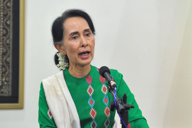 AFP/„Scanpix“ nuotr./Aung San Suu Kyi