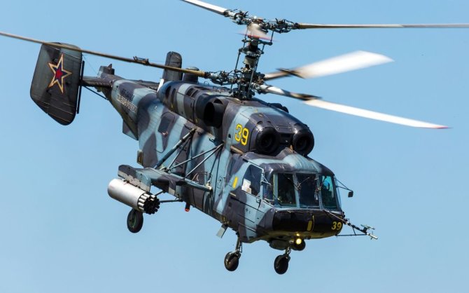 Soc. tinklų nuotr./Rusijos sraigtasparnis Ka-29