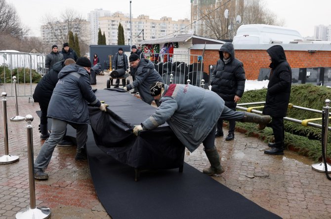 „Reuters“/„Scanpix“ nuotr./Aleksejaus Navalno laidotuvės