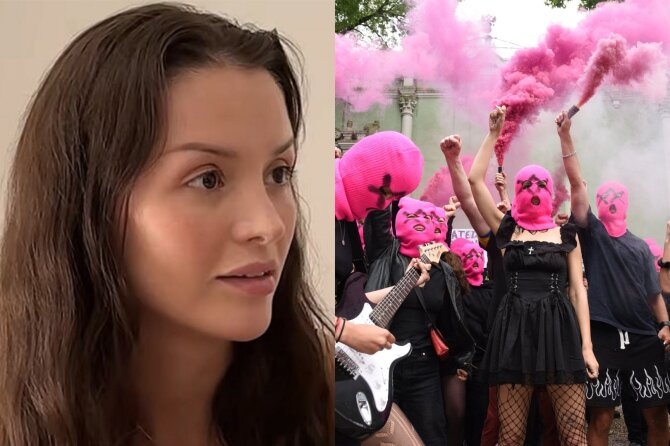„The Moscow Times“ nuotr. / PA / Scanpix/Margarita Konovalova, „Pussy Riot“ ir „Femen“ aktyvistės