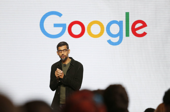 „Reuters“/„Scanpix“ nuotr./„Google“ vadovas Sundaras Pichai