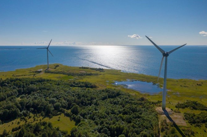 Bendrovės nuotr./Vėjo jėgainės Estijoje