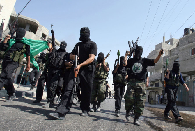 AFP/„Scanpix“ nuotr./„Hamas“ kovotojai