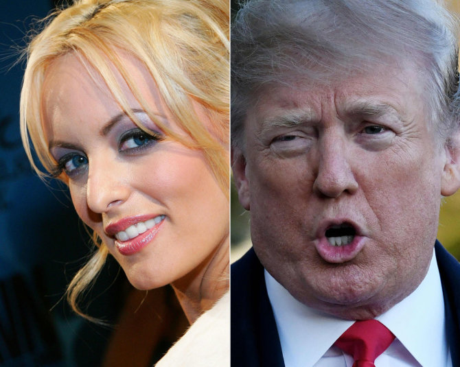 AFP/„Scanpix“ nuotr./Stormy Daniels papasakojo apie grasinimus dėl Donaldo Trumpo