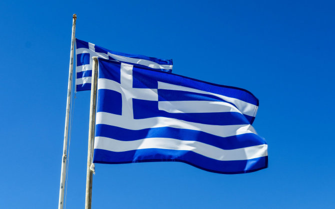 123RF.com nuotr./Graikijos vėliava