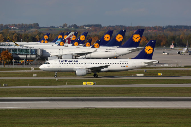 123RF.com nuotr. / „Lufthansa“ orlaiviai