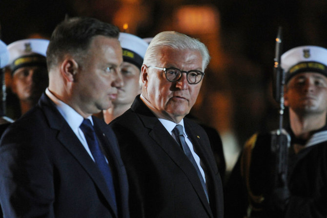 AFP/„Scanpix“ nuotr./Andrzejus Duda ir Frankas-Walteris Steinmeieris