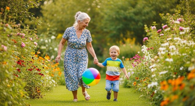 Shutterstock nuotr./Močiutė su anūku