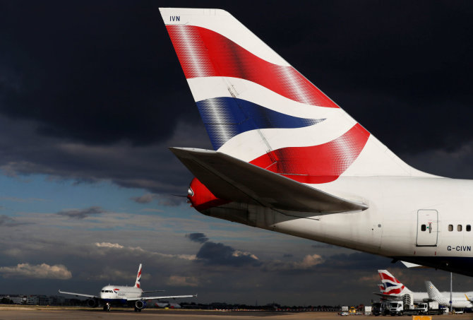 „Reuters“/„Scanpix“ nuotr./„British Airways“ Londono oro uoste