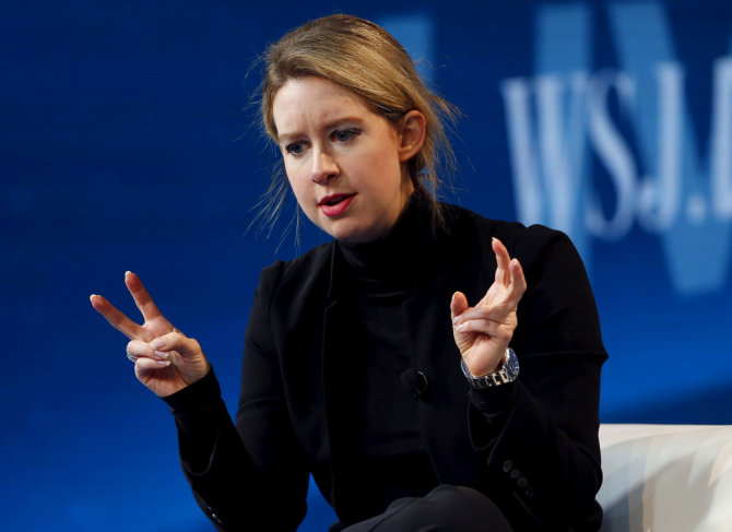 „Reuters“/„Scanpix“ nuotr./Elizabeth Holmes