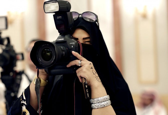 „Scanpix“/AP nuotr./Saudo Arabijos moterys