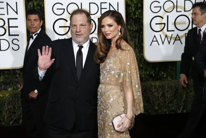„Reuters“/„Scanpix“ nuotr./Harvey Weinsteinas su žmona Georgina Chapman
