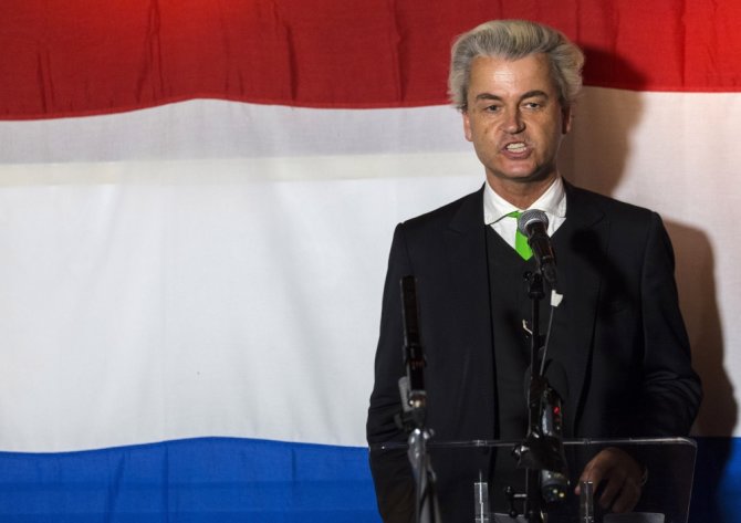 „Scanpix“ nuotr./Nyderlandų Laisvės partijos lyderis Geertas Wildersas
