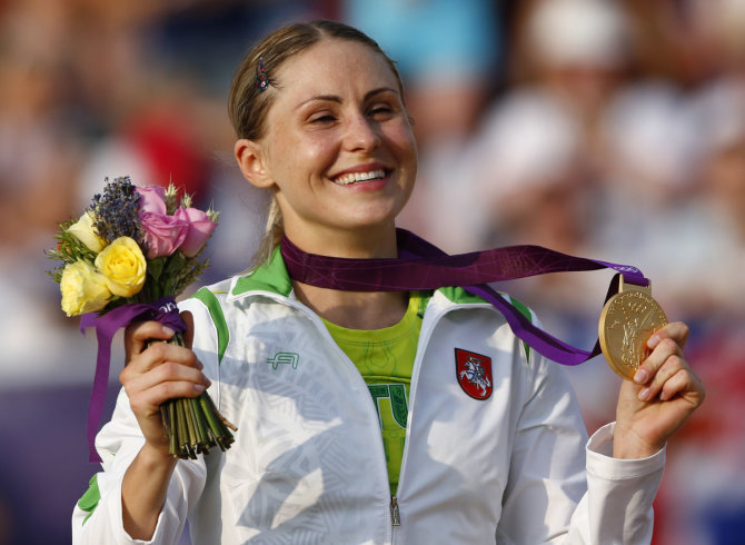 „Scanpix“ nuotr./Laura Asadauskaitė Londono olimpinėse žaidynėse iškovojo aukso medalį.