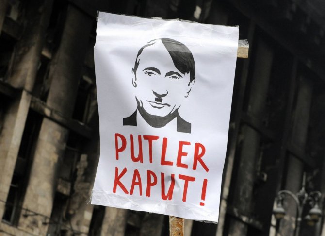 „Reuters“/„Scanpix“ nuotr./Protestas prieš Rusiją