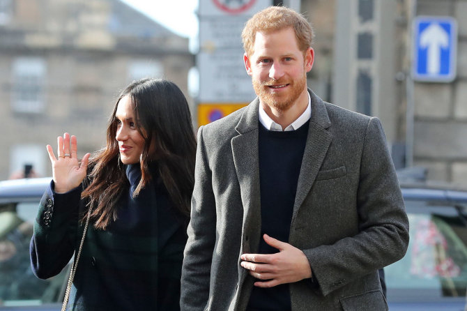 „Scanpix“/„PA Wire“/„Press Association Images“ nuotr./Princas Harry ir Meghan Markle