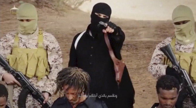 „Reuters“/„Scanpix“ nuotr./„Islamo valstybės“ džihadistai įvykdo egzekuciją krikščionims