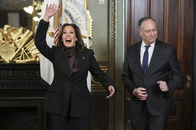 CNP/Scanpix/Kamala Harris ir Dougas Emhoffas