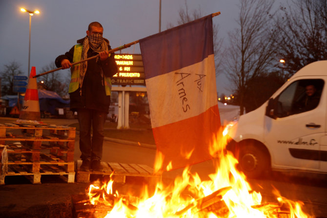 „Reuters“/„Scanpix“ nuotr./Protestai Prancūzijoje