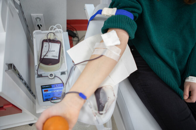 Santaros klinikų nuotr./Kraujo donorystė