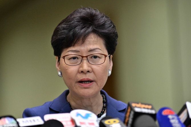 AFP/„Scanpix“ nuotr./Carrie Lam