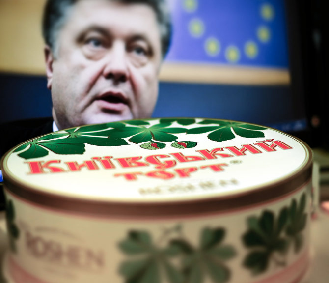 „Scanpix“/„RIA Novosti“ nuotr./Petro Porošenkos įmonės gaminami saldainiai
